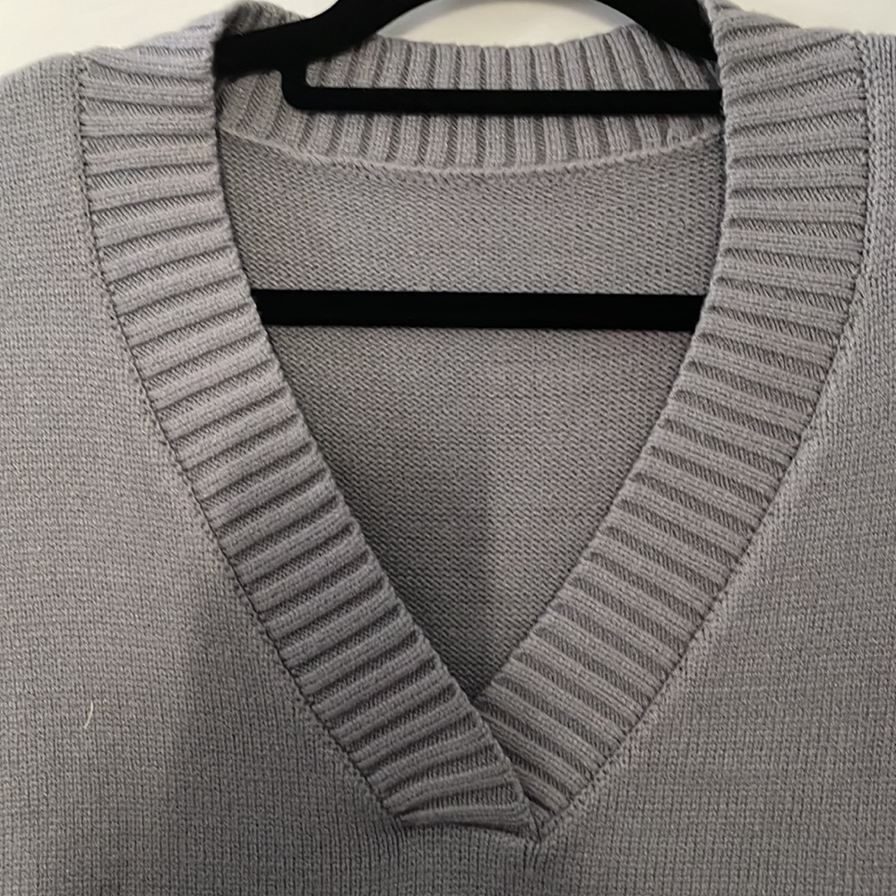 V-Neck Sweater Dress - Picture 4 of 4